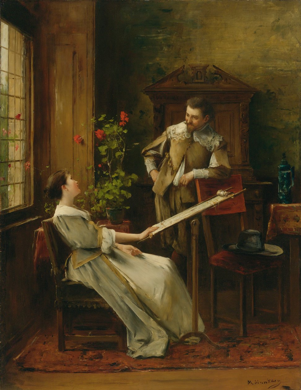 Flirt - Mihály Munkácsy