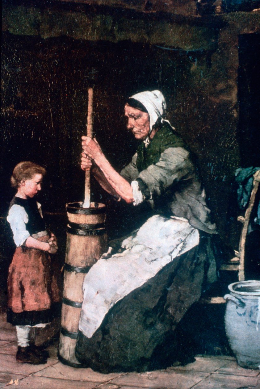 Femme à la baratte - Mihály Munkácsy