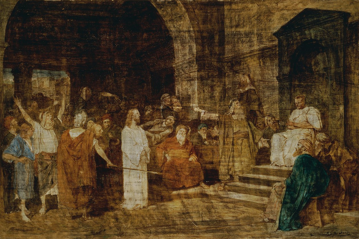 Christ devant Pilate - Mihály von Munkácsy