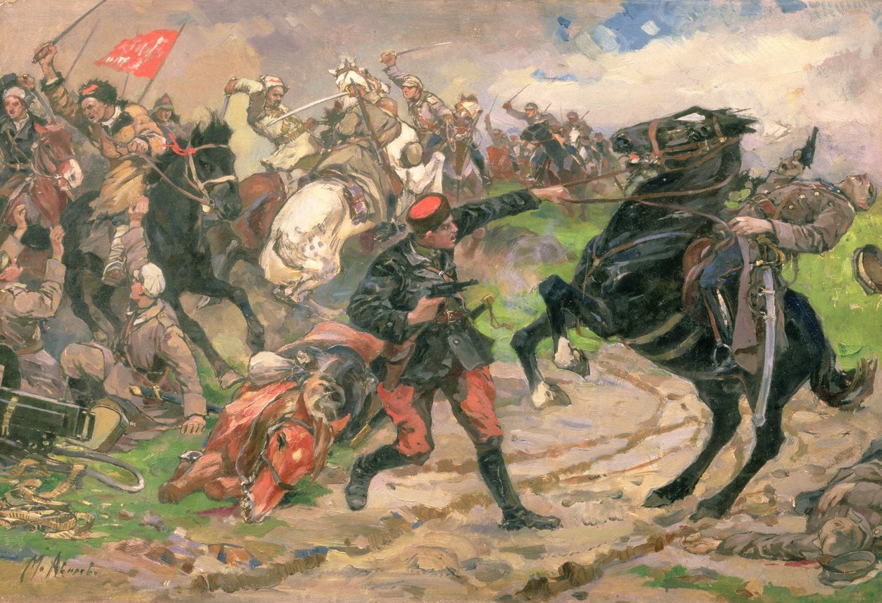 Le Dundich rouge au combat - Mikhail Ivanovich Avilov