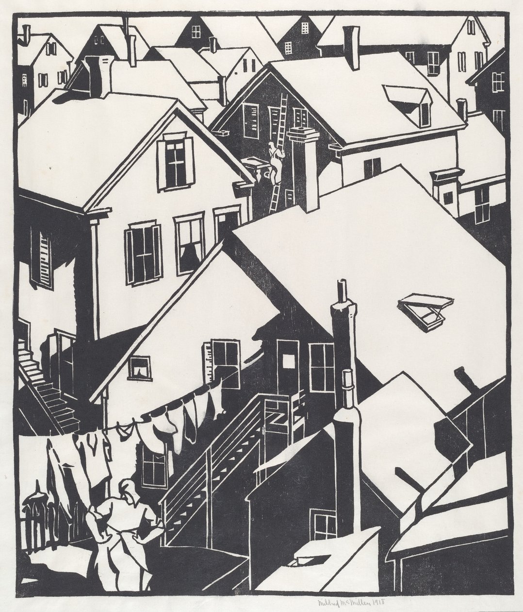 Toits de maisons - Mildred McMillen