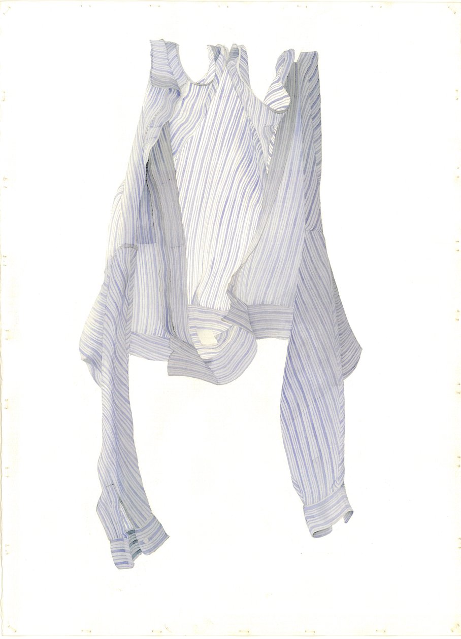 Chemise bleue rayée dans une brise, 2004 - Miles Contemporary Artist Thistlethwaite