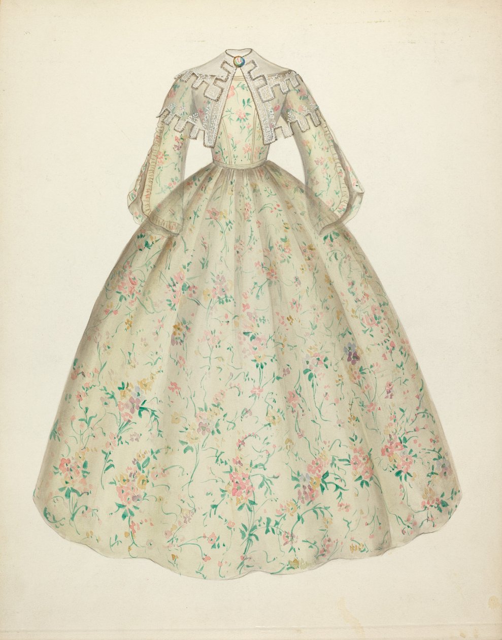 Robe avec col cape - Mina Lowry