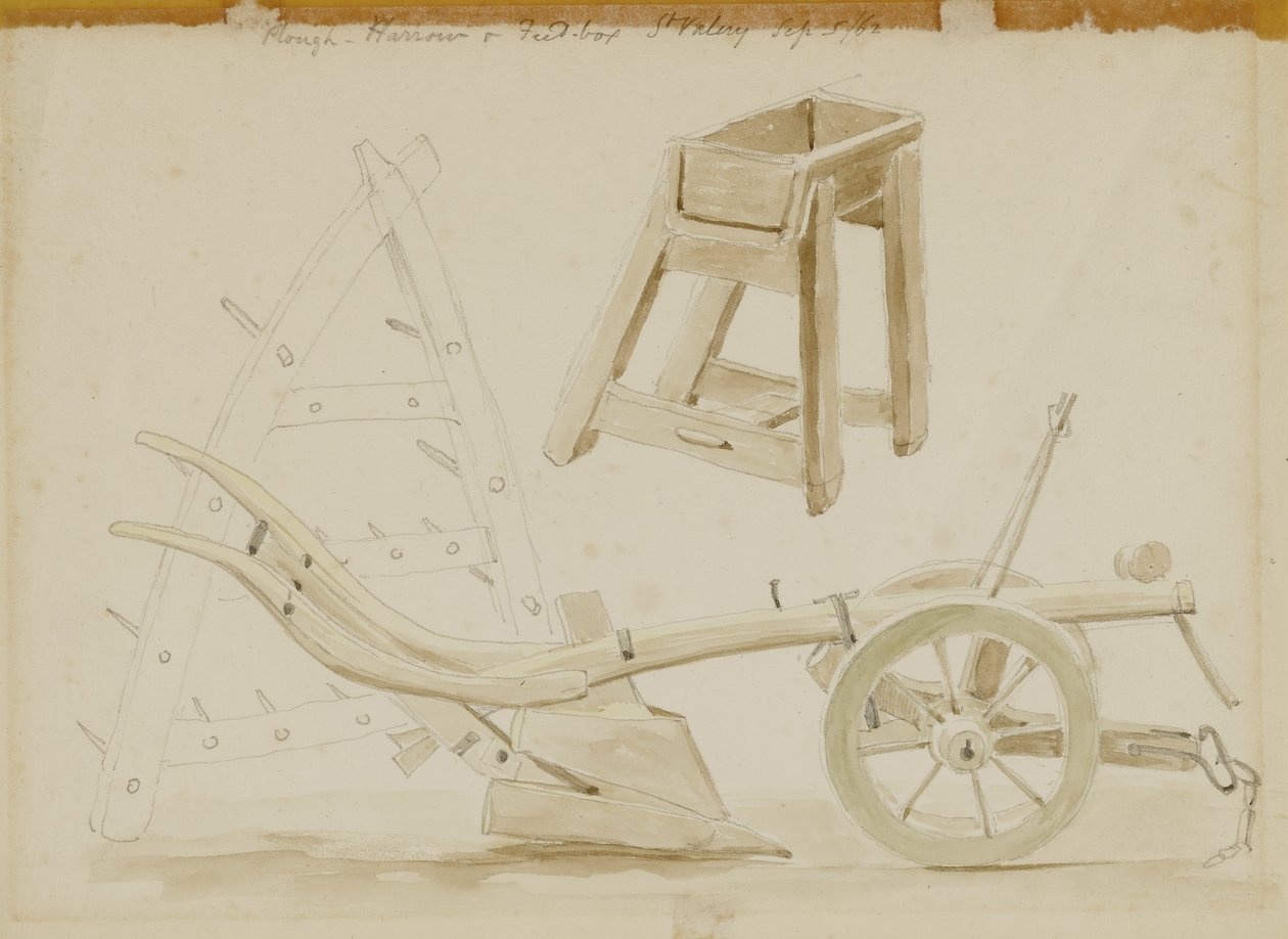 Charrue, herse et mangeoire, St. Valery - Miner Kilbourne Kellogg