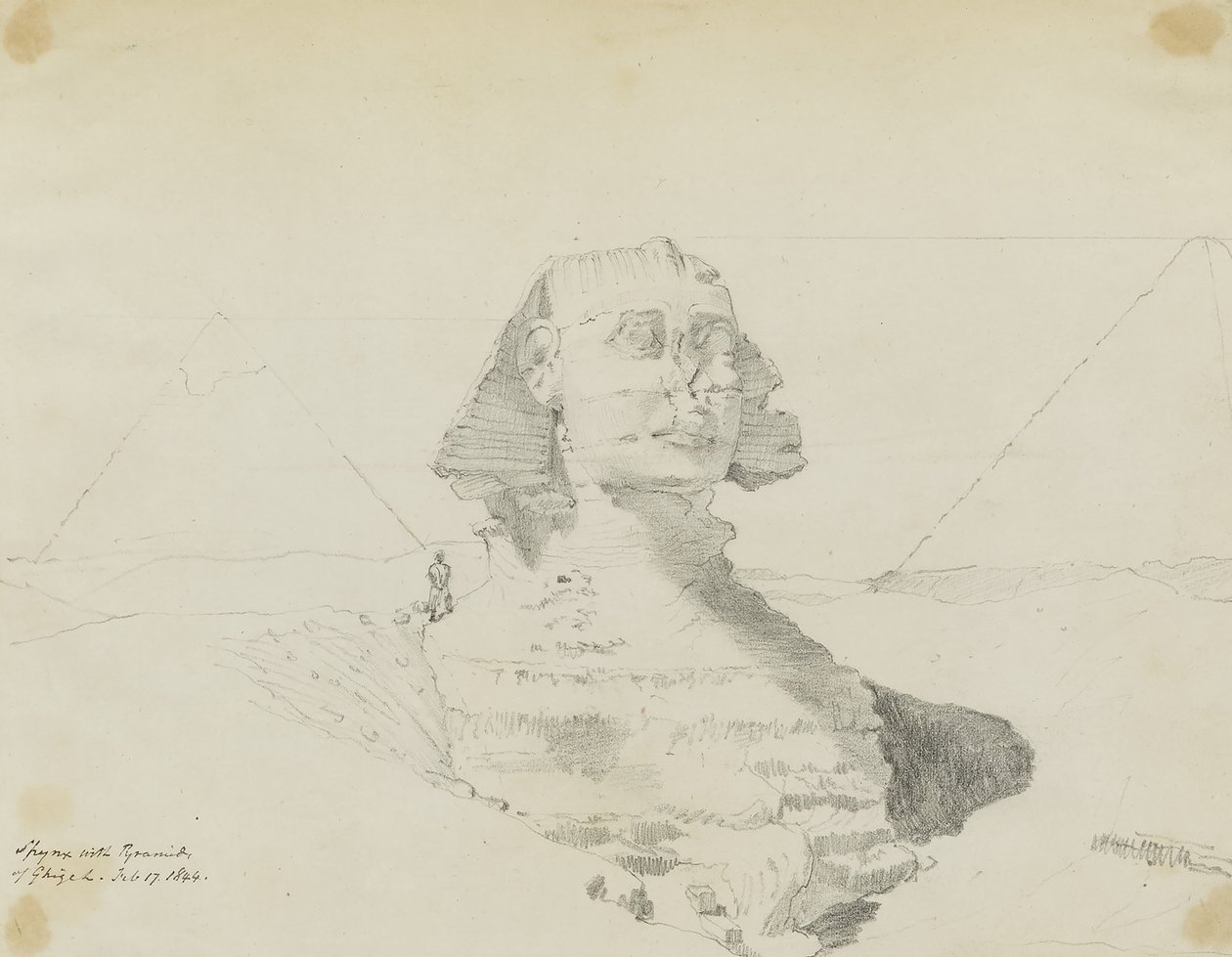 Sphinx et pyramides de Ghizeh, Égypte - Miner Kilbourne Kellogg