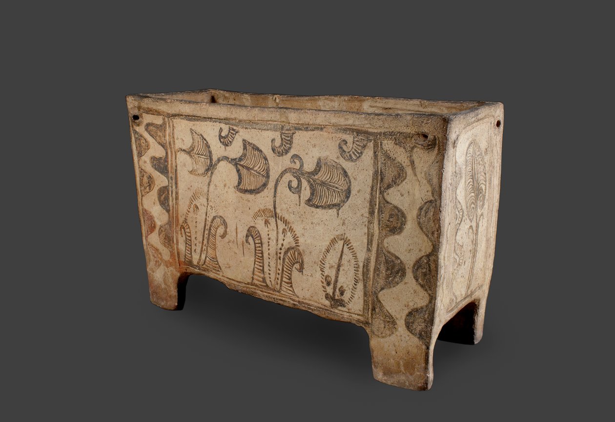 Cercueil peint, Knossos, Crète, vers 1500 av. J.-C. - Minoan