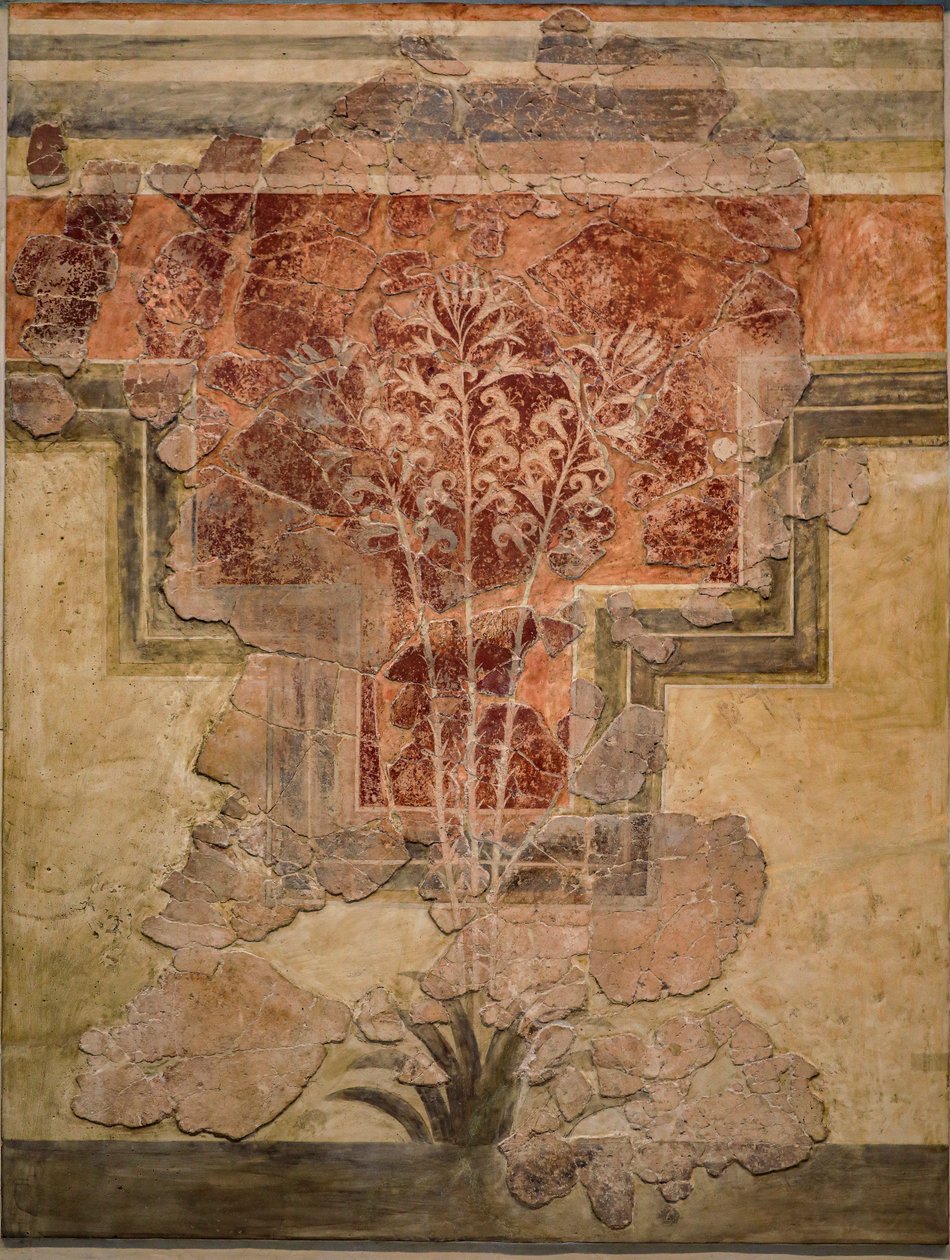 Composition minoenne. Panneau des "Fresques de Lys" - Minoan