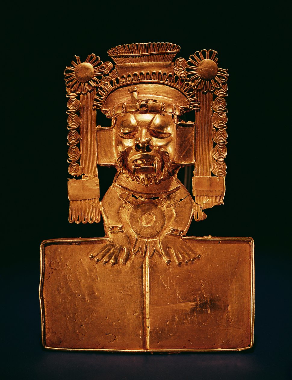 Pectoral du dieu Xipe Totec (or) - Mixtec