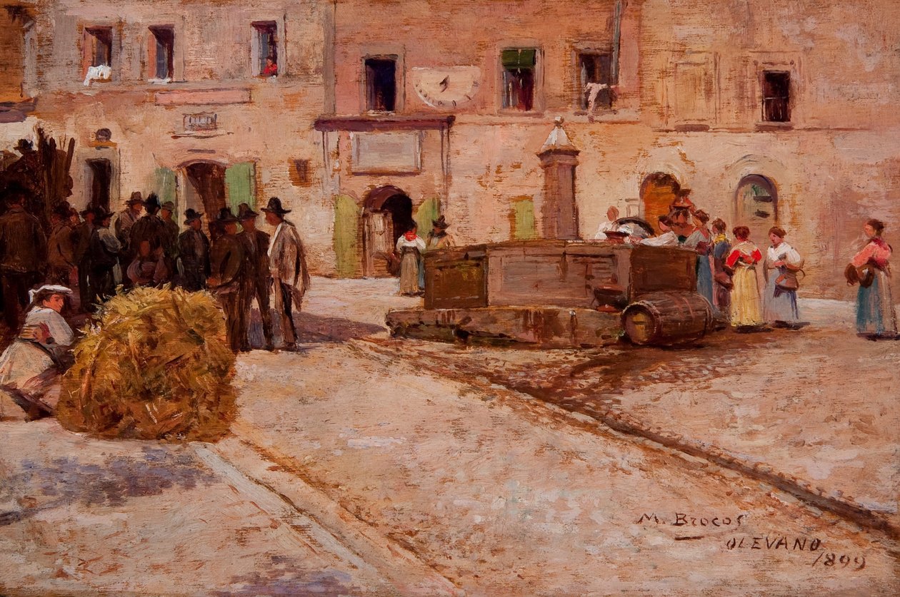 Rue en Italie - Modesto Brocos