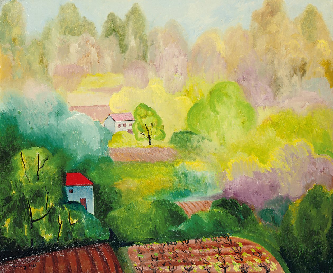 Paysage à Saint Tropez - Moise Kisling