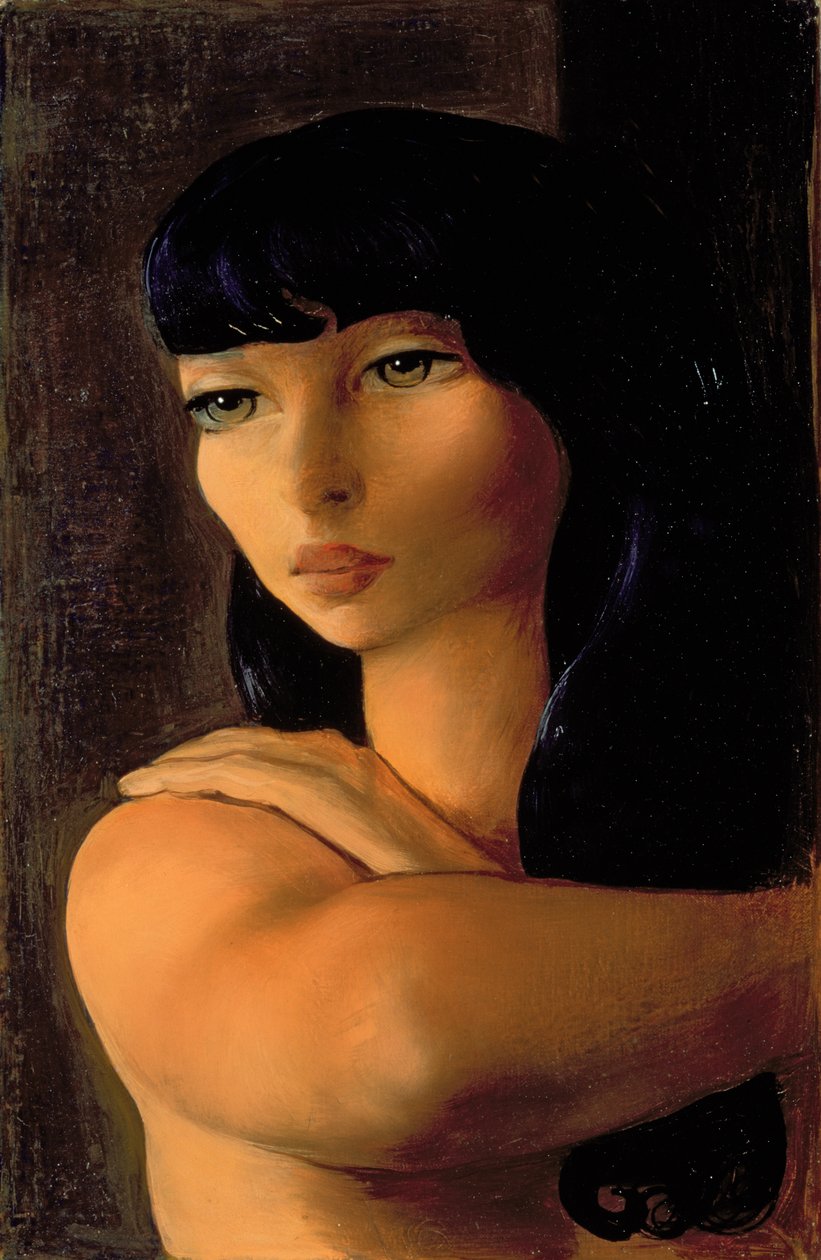 Petite brune, vers 1930 (huile sur toile) - Moise Kisling