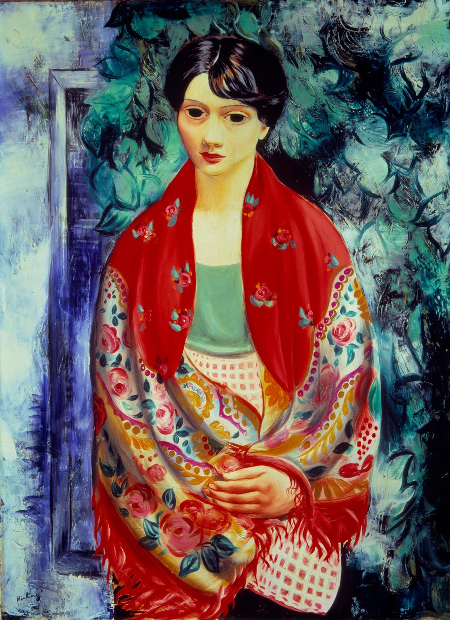 Fille polonaise, 20e siècle (huile sur toile) - Moise Kisling