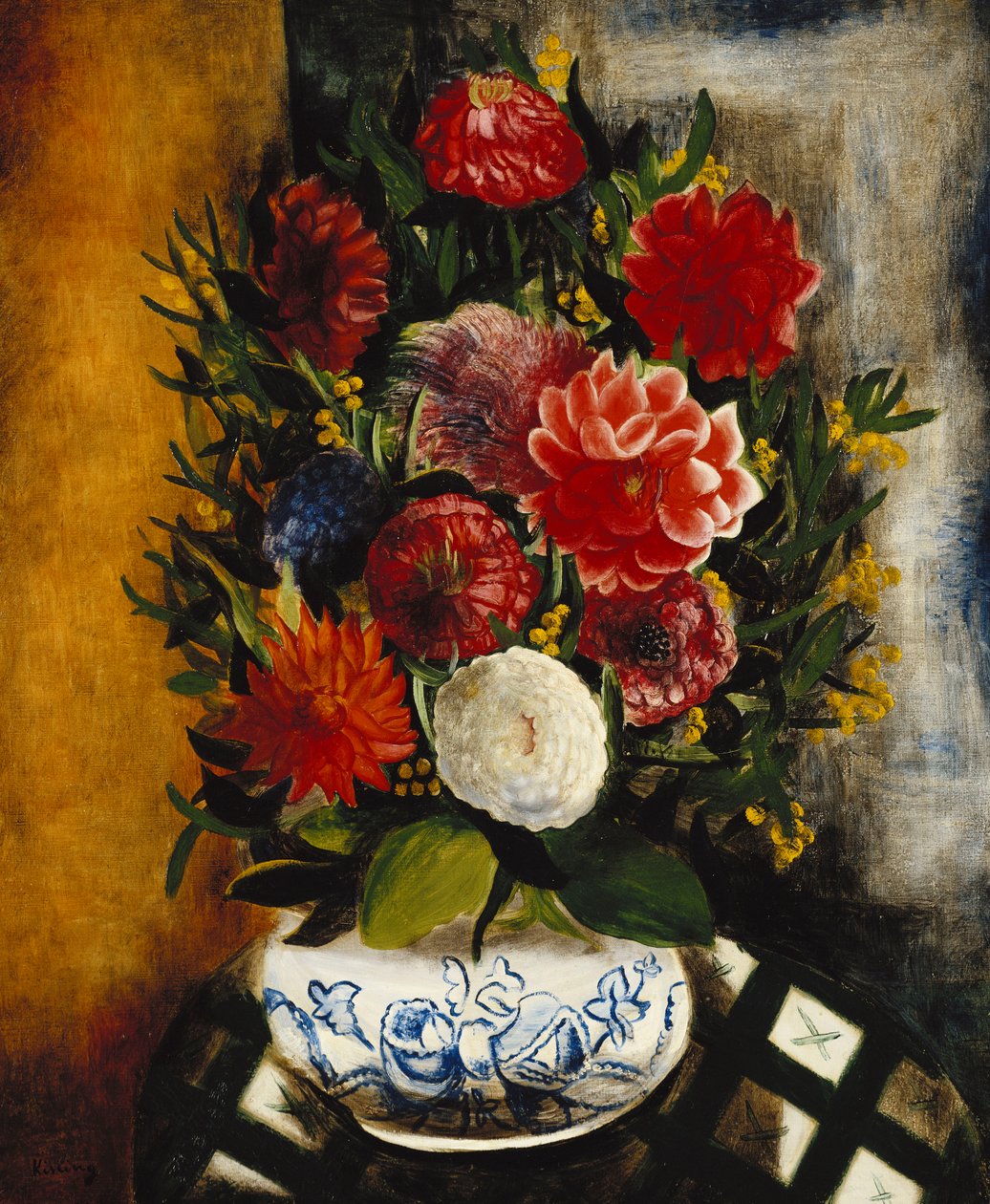 Vase de Fleurs ; Vase of Flowers - Moise Kisling