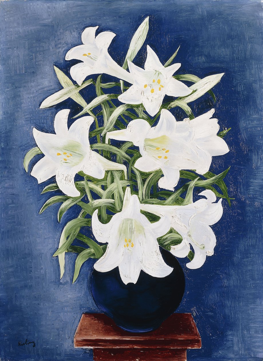 Vase de lys ; Vase de Lys - Moise Kisling