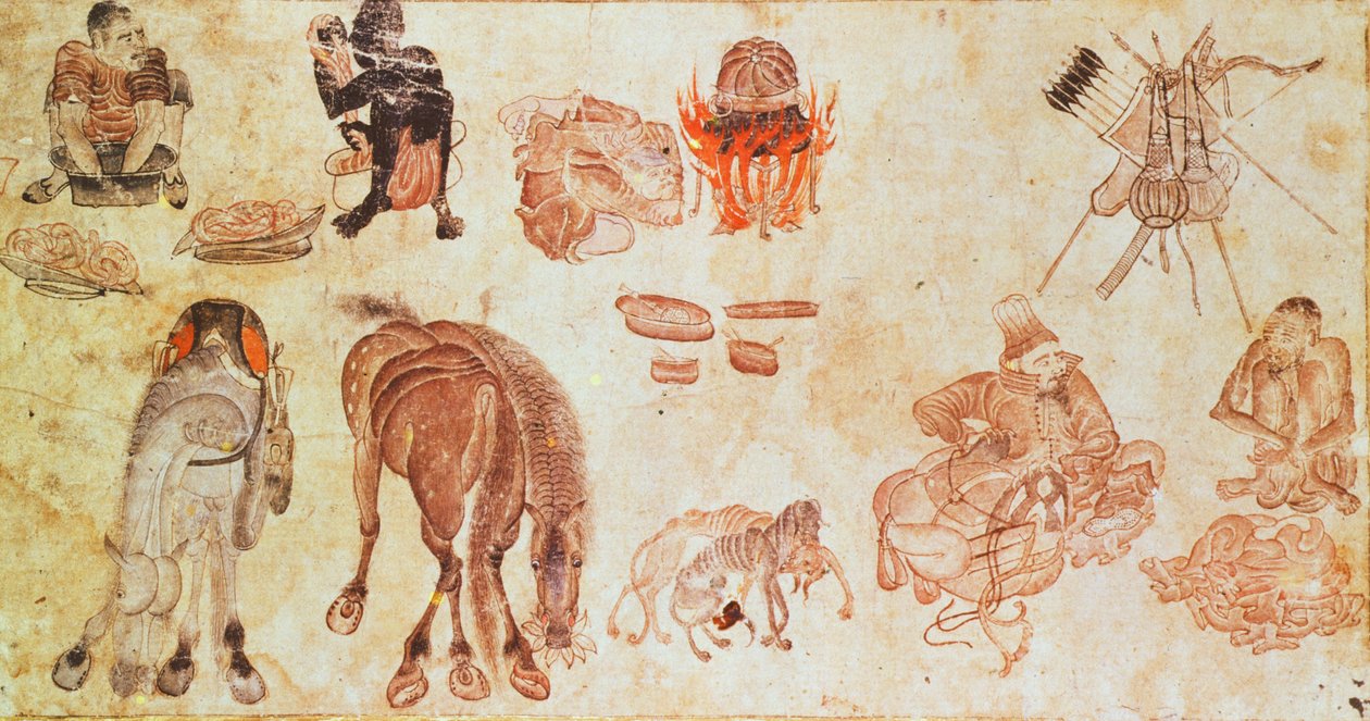 Campement nomade mongol - Mongolian School