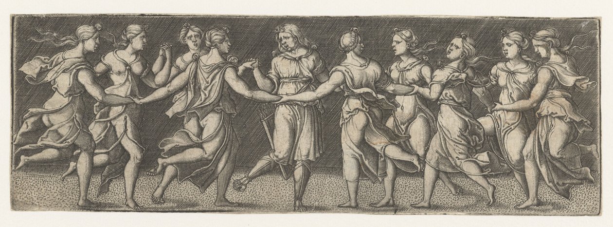 Apollon et les Muses - Monogrammist AC