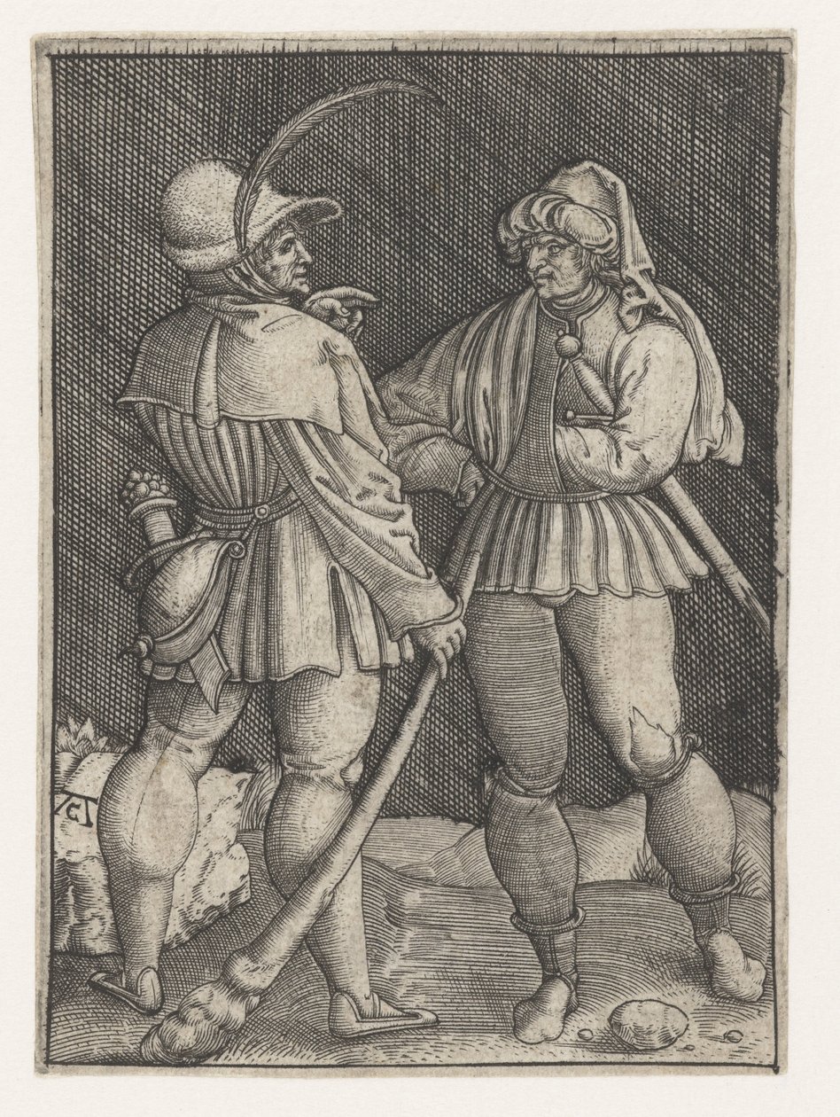 Deux brigands (Deux promeneurs) - Monogrammist AC