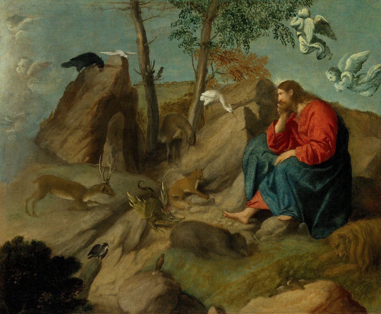 Christ dans le désert - Moretto da Brescia
