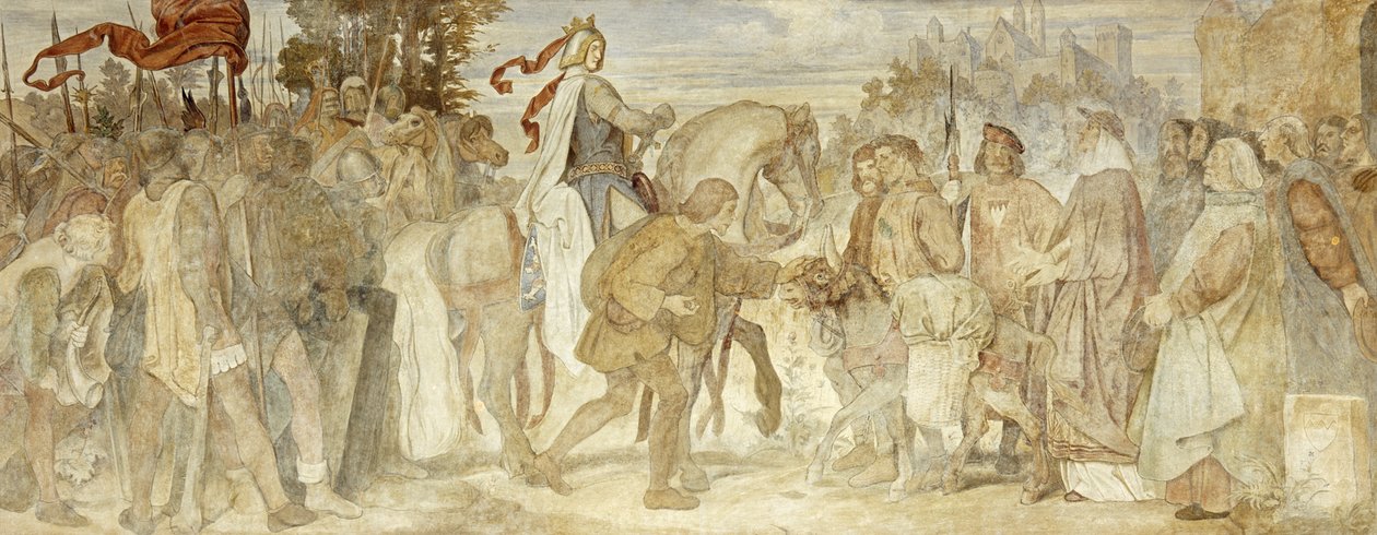 Je cherche mon âne, Château de Wartburg, c.1854-55 - Moritz Ludwig von Schwind