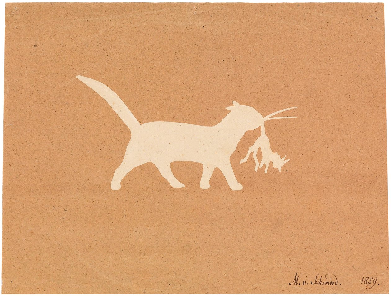 Chat petit diable - Moritz Ludwig von Schwind