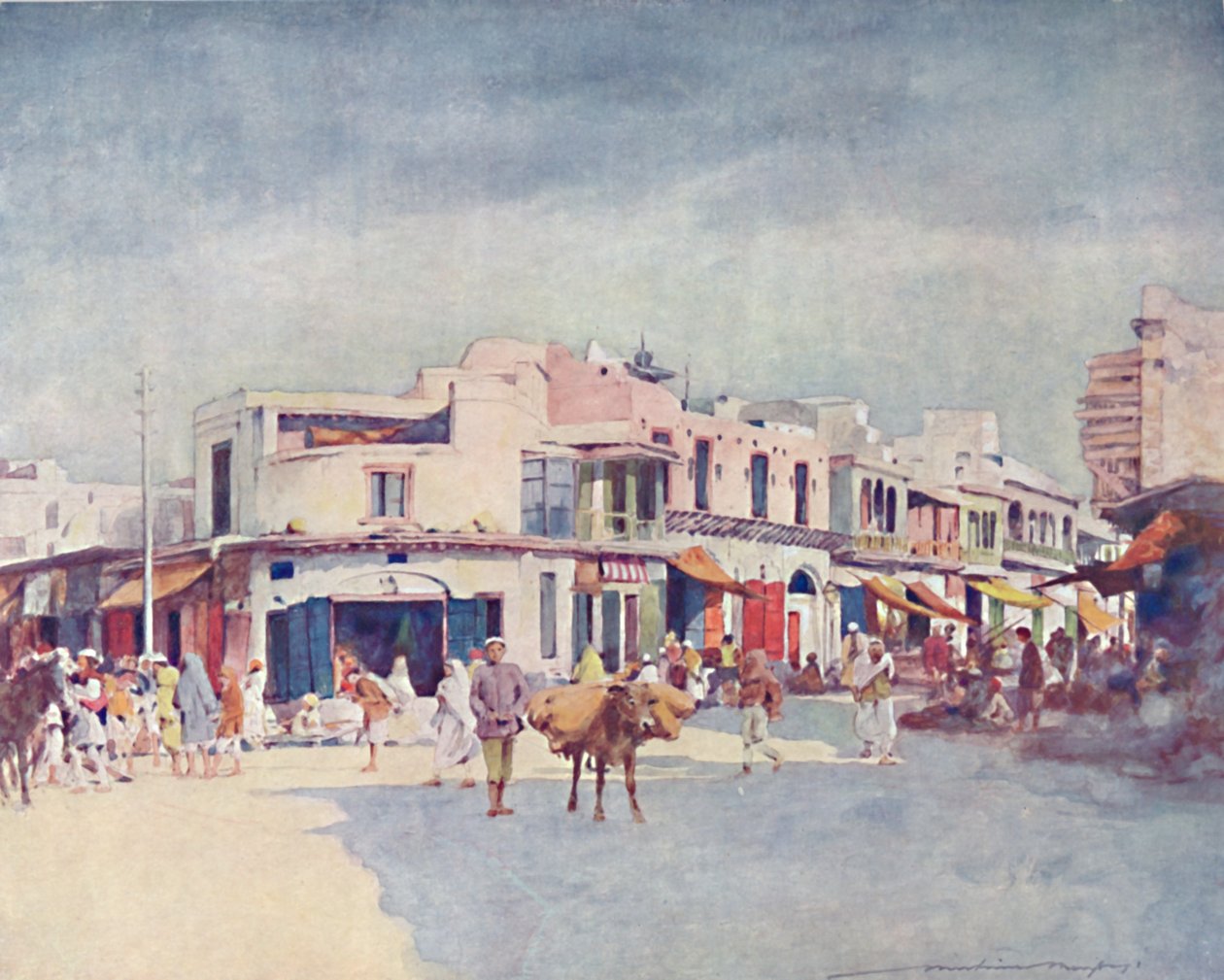 Une scène de rue, 1903 - Mortimer L Menpes