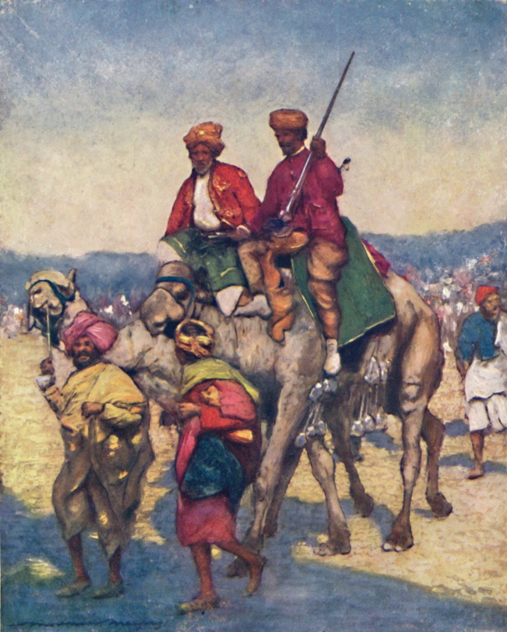 Chameaux de Mysore - Mortimer L Menpes