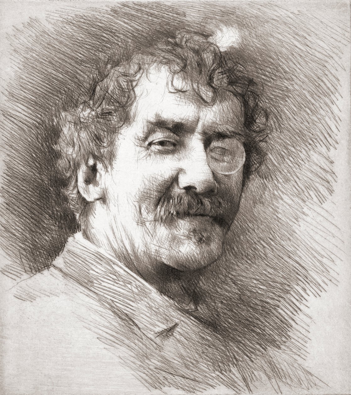 James McNeill Whistler, portrait. - Mortimer Ludington Menpes