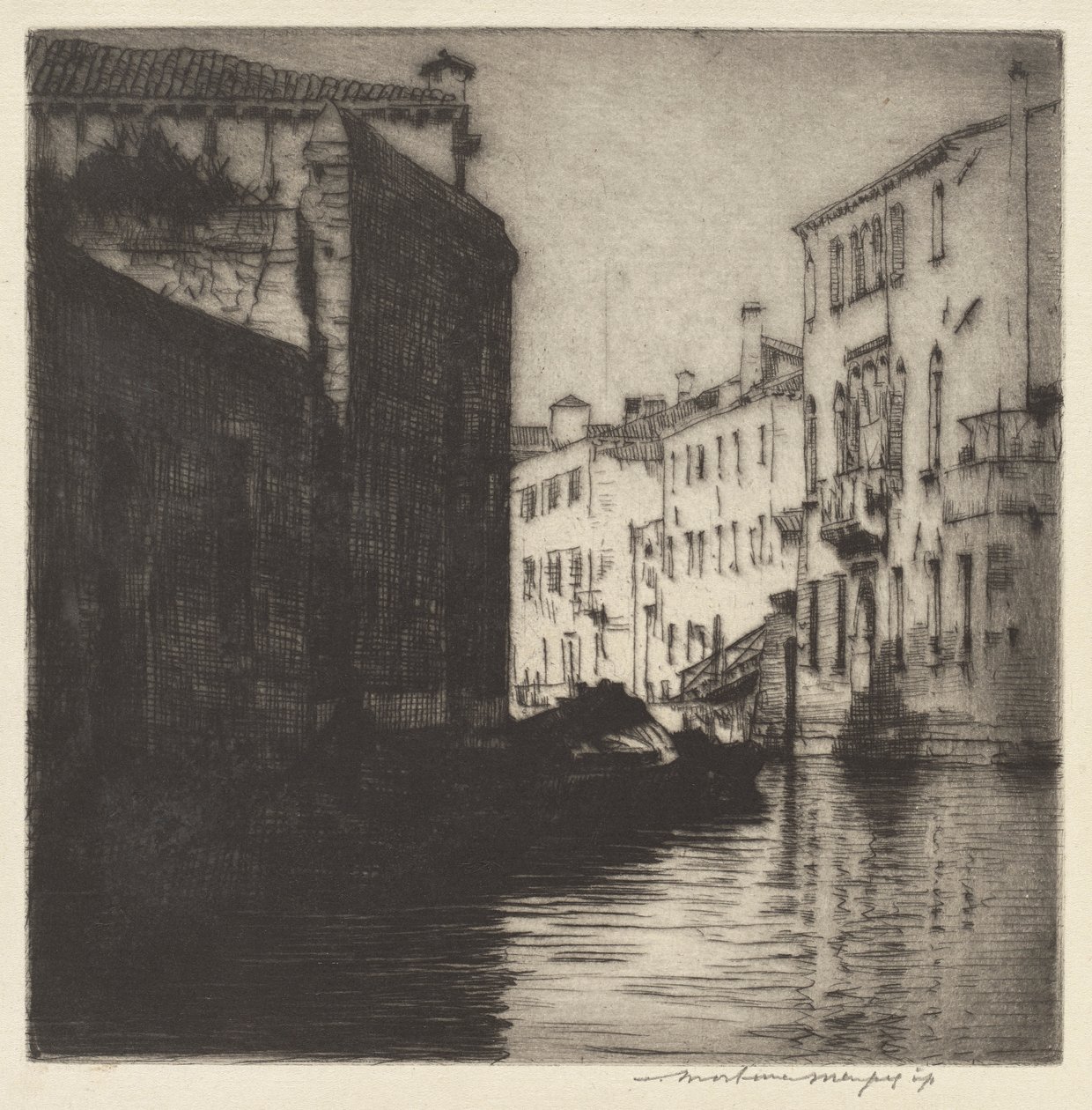 Un canal arrière, Venise - Mortimer Menpes