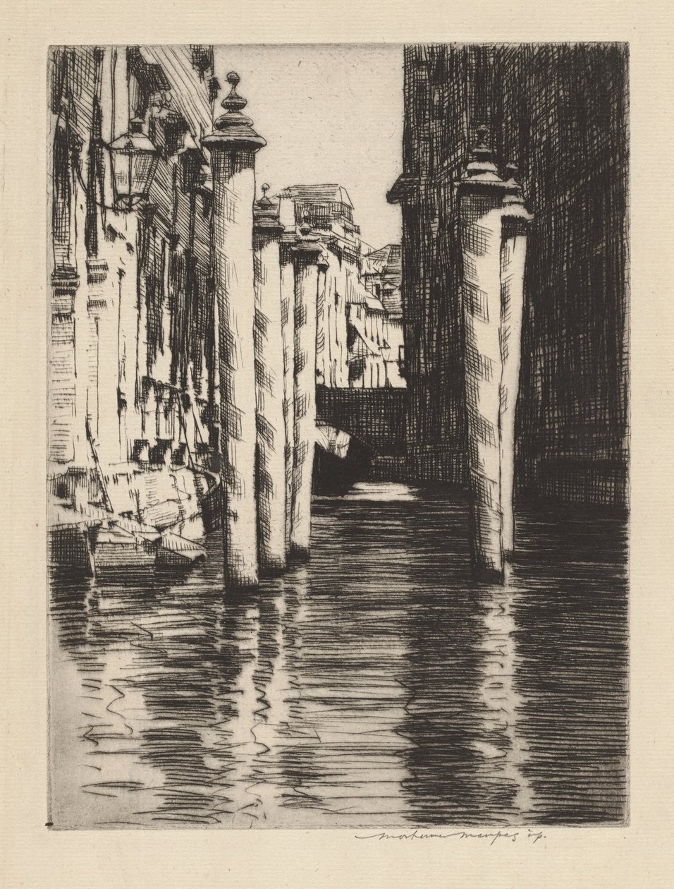 Un canal étroit, Venise - Mortimer Menpes