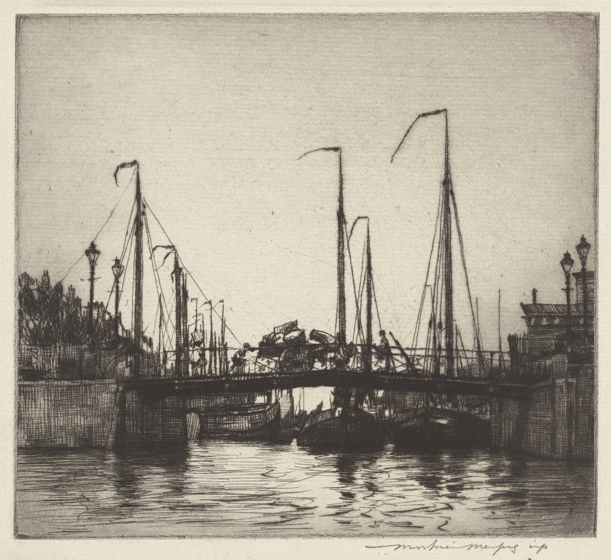 Pont, Rotterdam (Chioggia : Bateaux de Pêche) - Mortimer Menpes