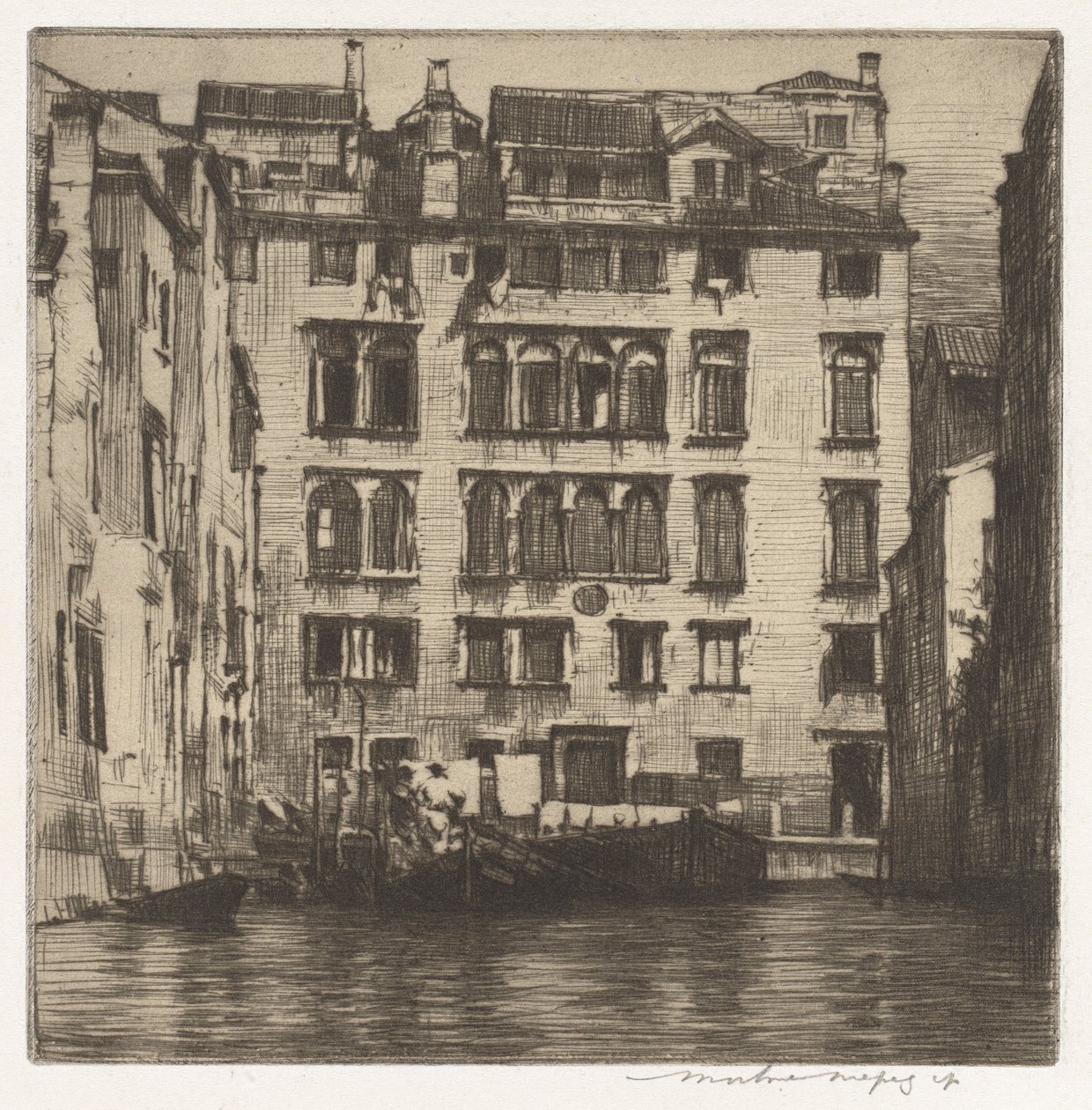 Chargement de barges - Mortimer Menpes
