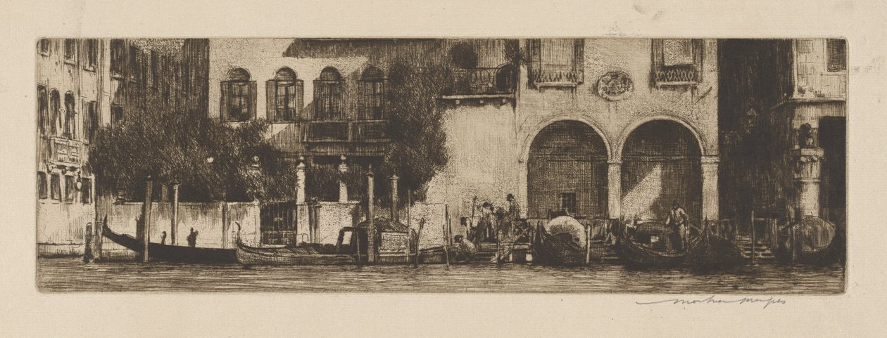 Palazzi sur le canal - Mortimer Menpes