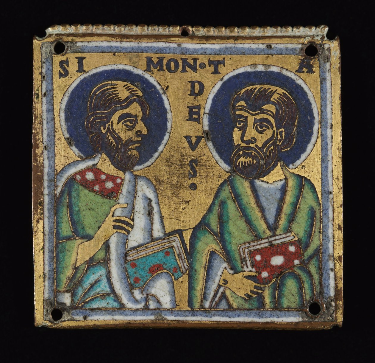 Plaque : Simon et Thaddée, vers 1160 - Mosan School