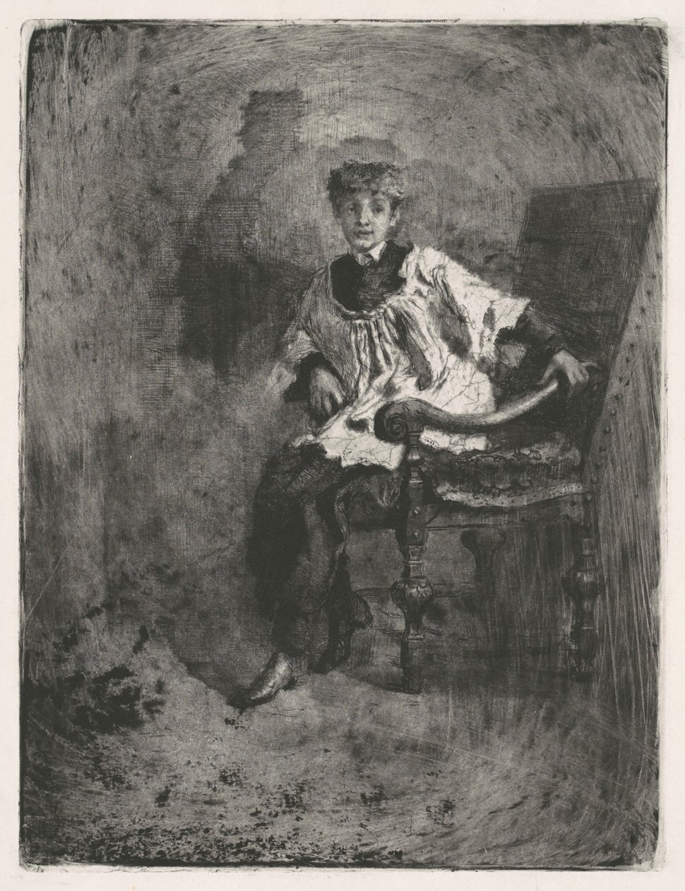 Acolyte assis - Mose Bianchi