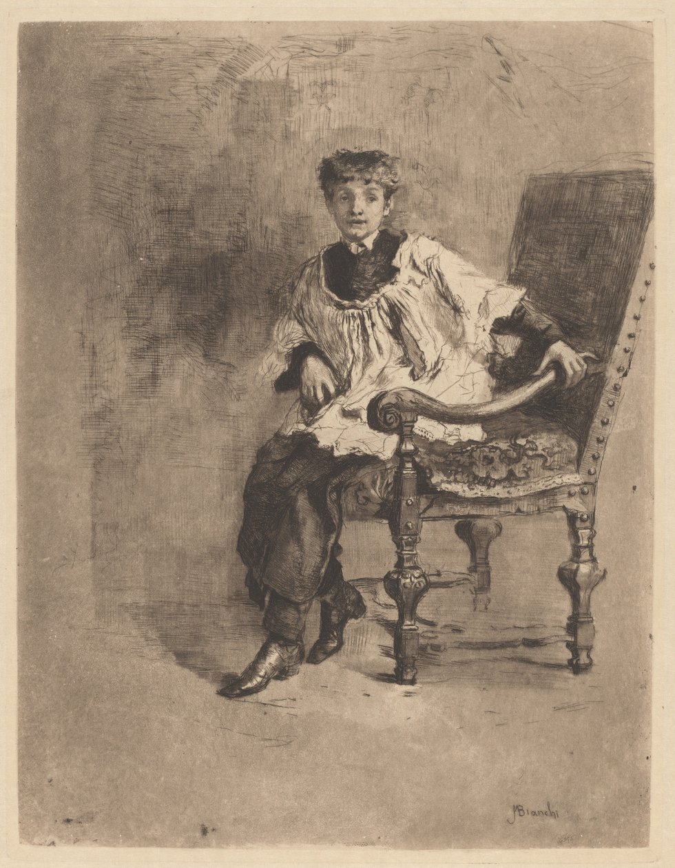 Acolyte assis - Mose Bianchi