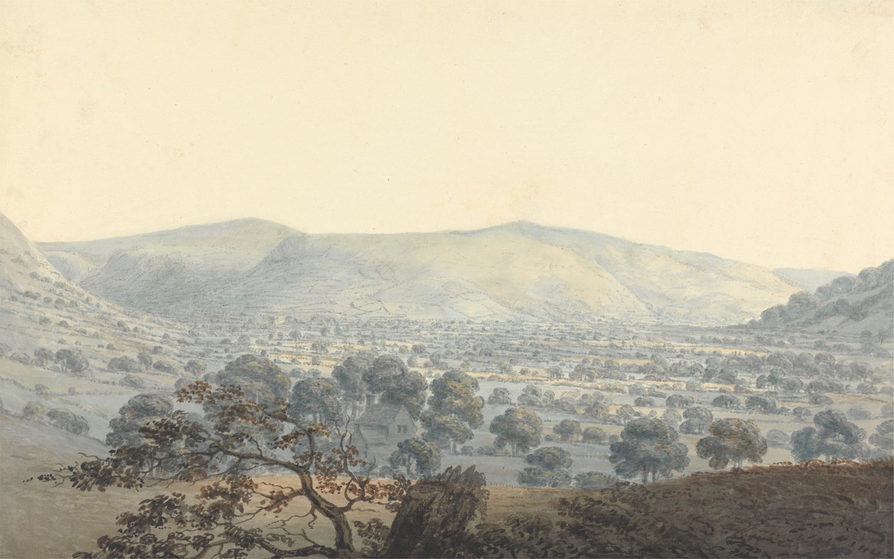 Vue Lointaine de Llandrillo - Moses Griffith