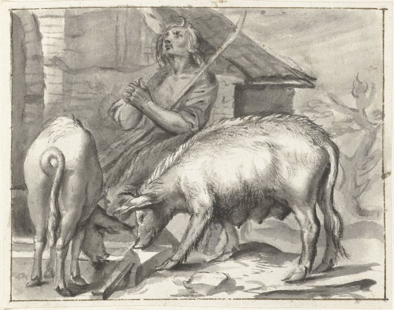 Ferme avec volaille - Moses Ter Borch