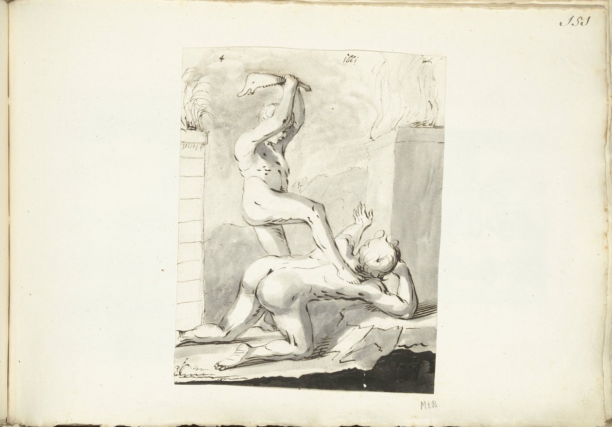 Caïn tue Abel - Moses Ter Borch