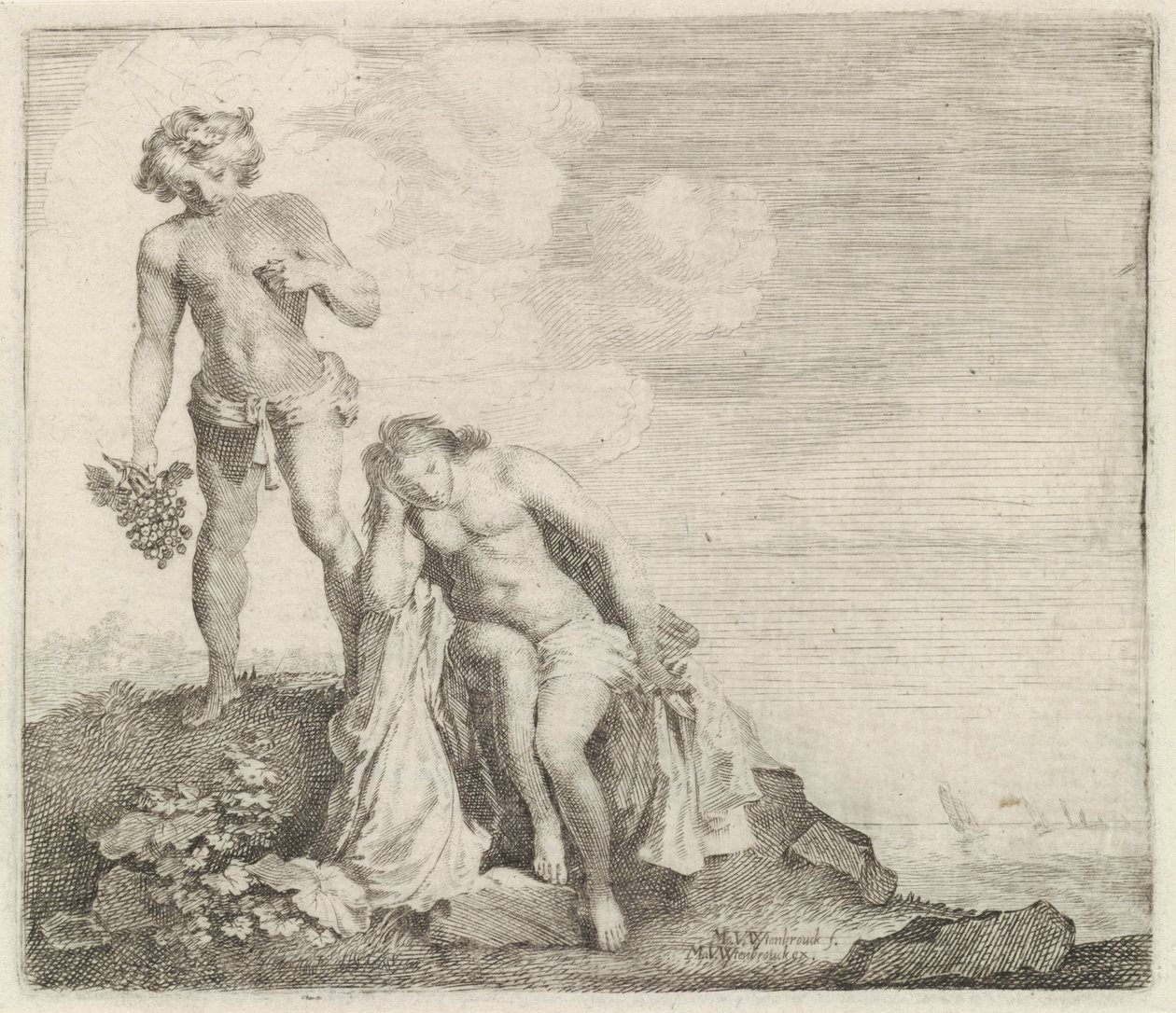 Bacchus trouve Ariane à Naxos - Moyses van Wtenbrouck