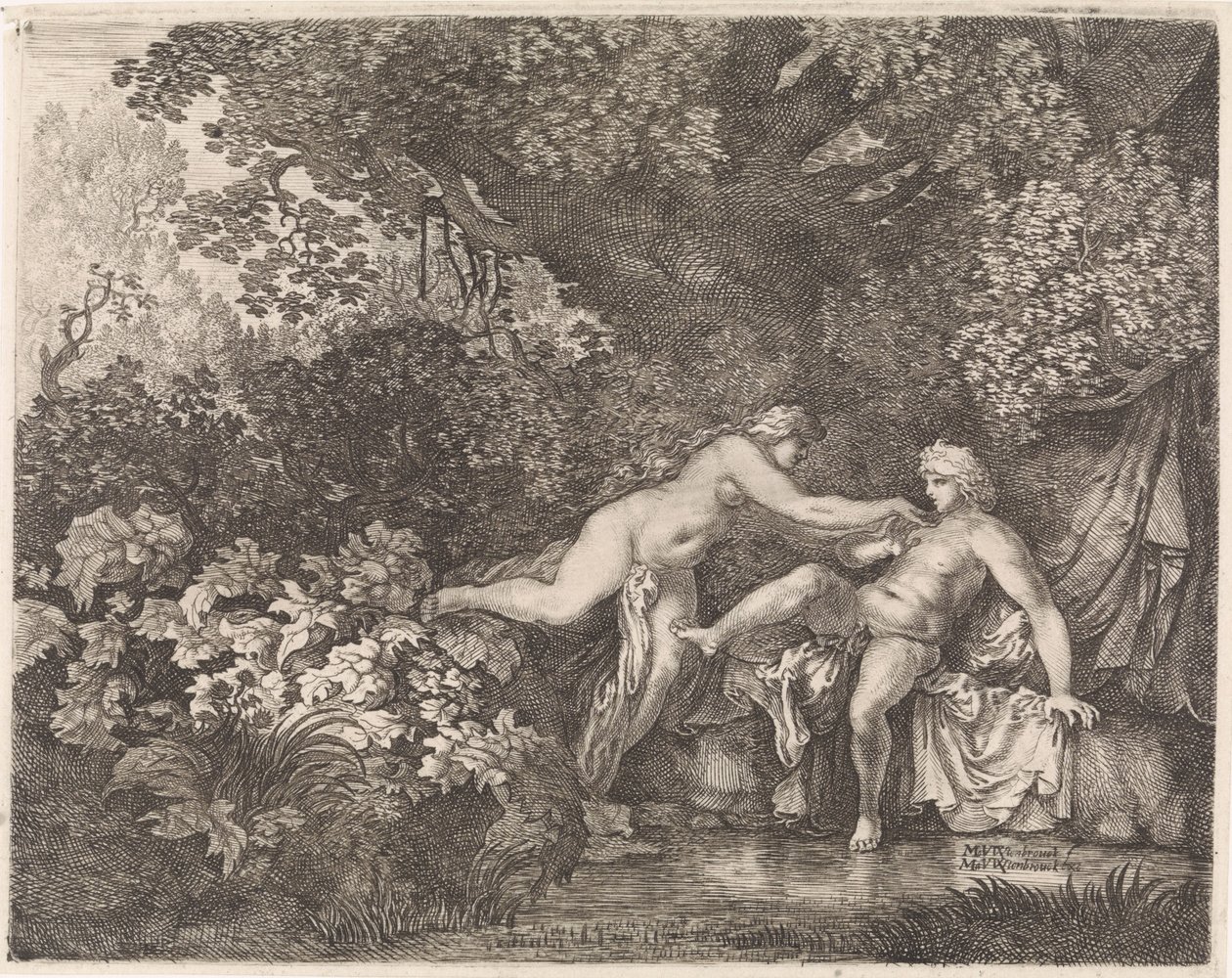 Salmacis et Hermaphrodite - Moyses van Wtenbrouck