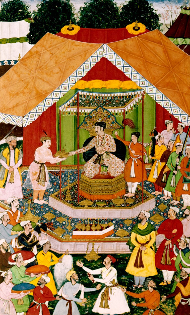 Akbar et Azim Khan à Dipalpur - Mughal School