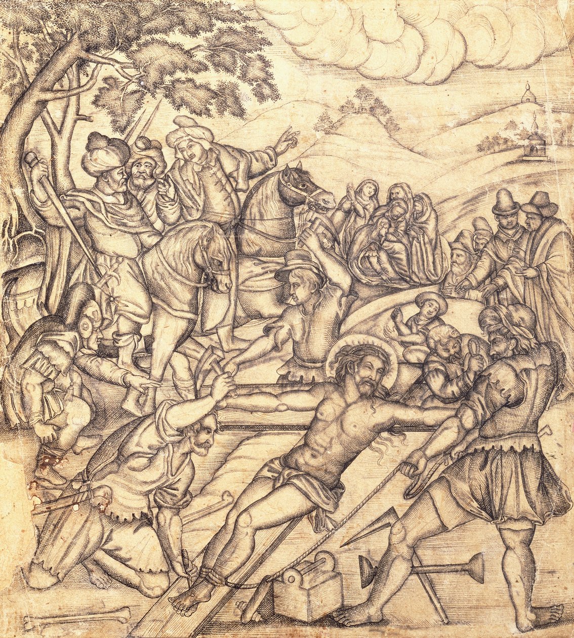 La Crucifixion - Mughal School