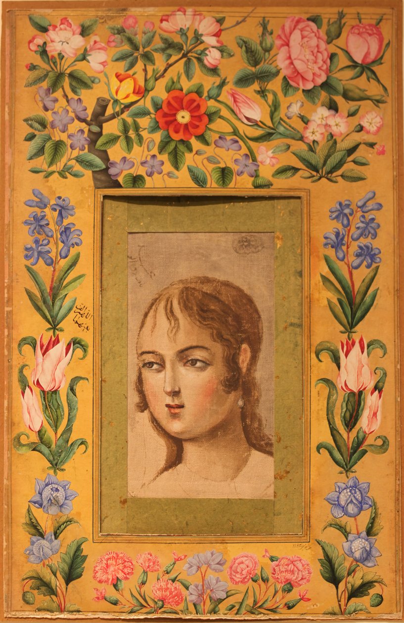 Jeune beauté, Iran, 1740-1750 - Muhammad Sadiq