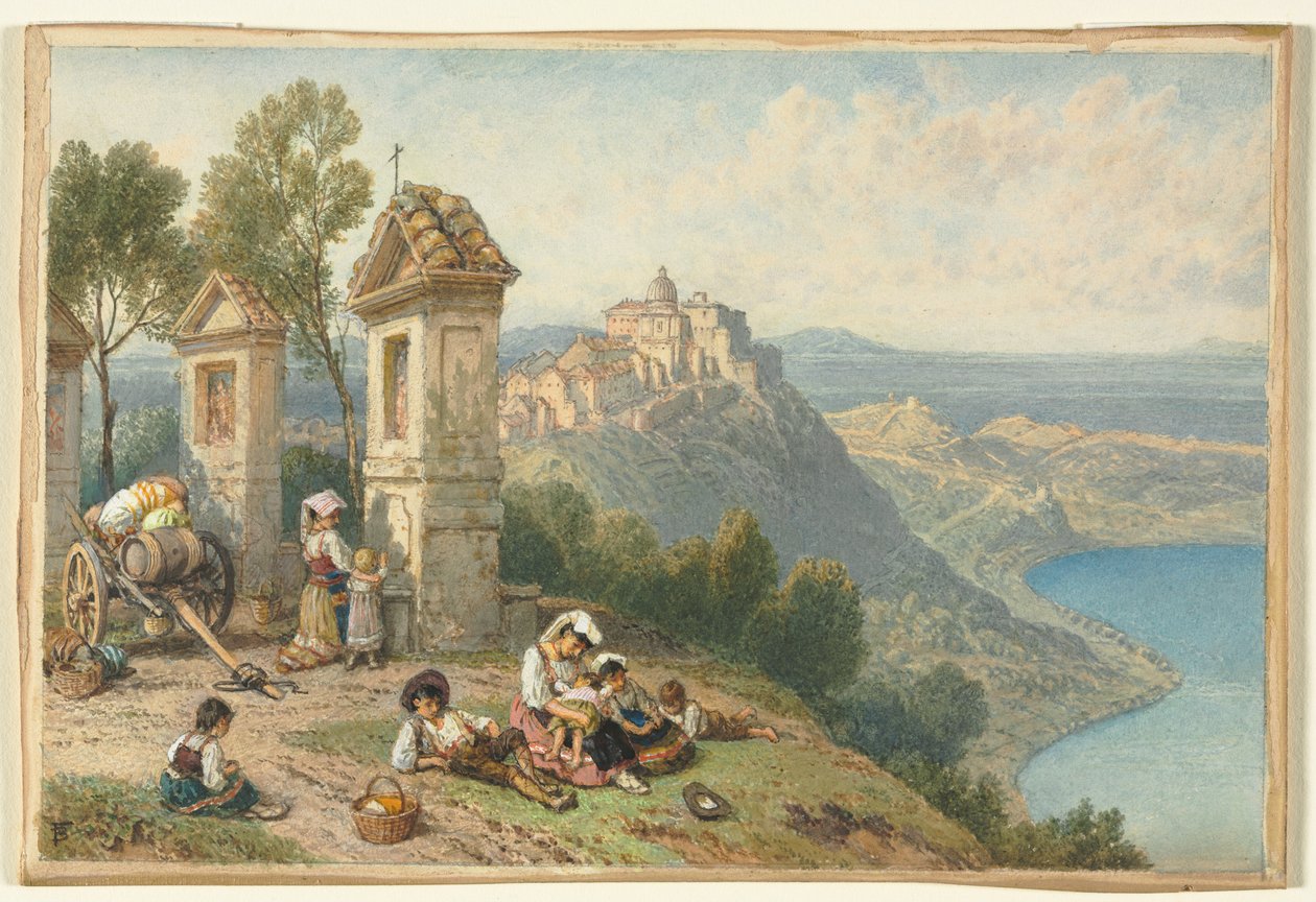 Vue de Castel Gandolfo - Myles Birket Foster