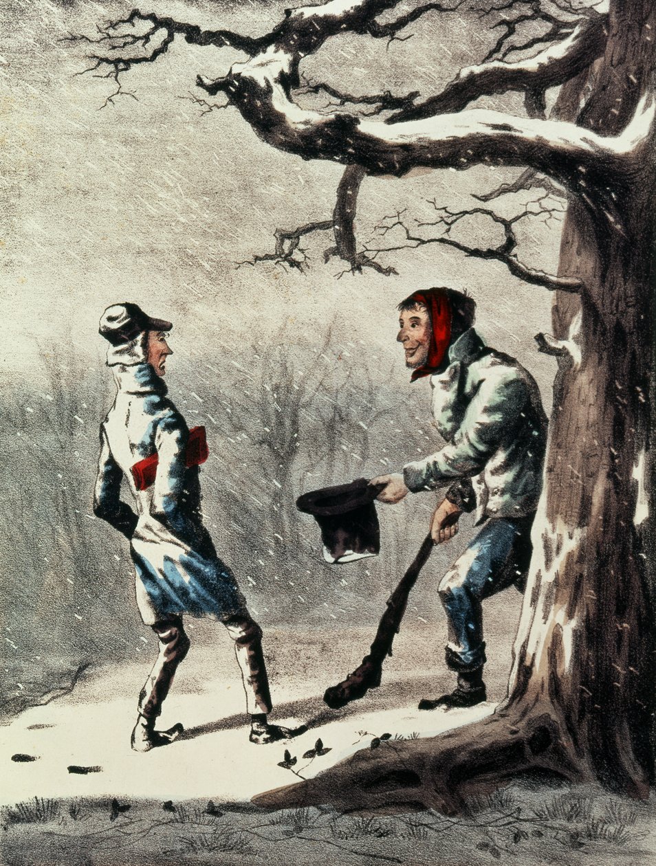 Bonne Année - N. and Ives, J.M. Currier
