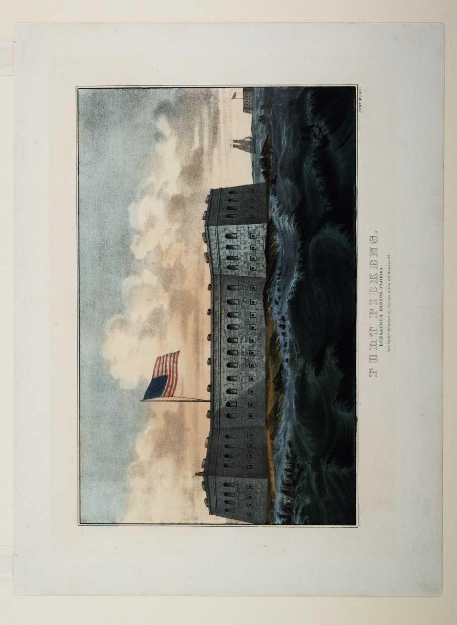 Fort Pickens, c.1862 - N. and Ives, J.M. Currier