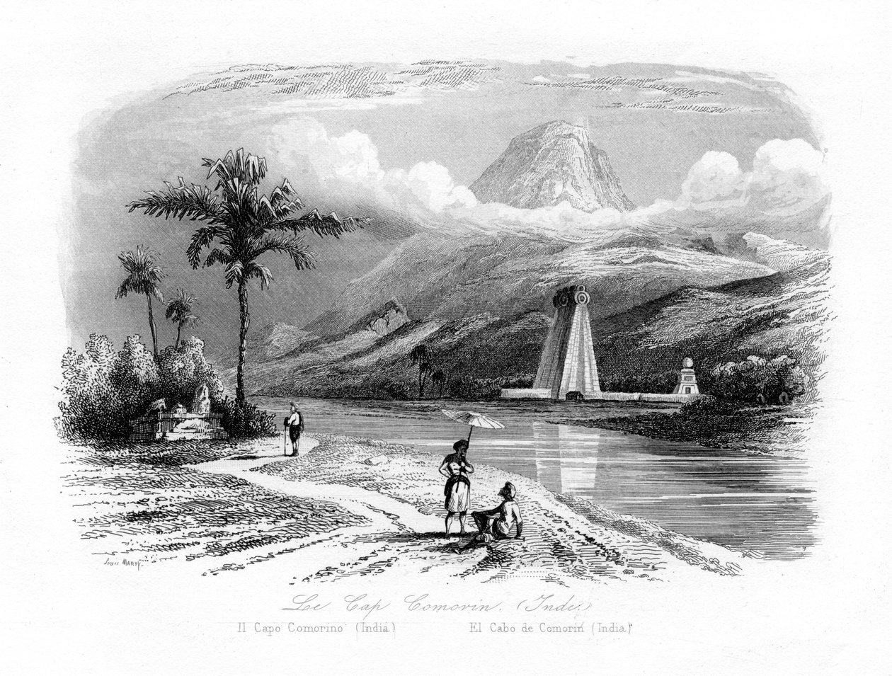 Cap Comorin, Inde, vers 1840 - N. Remond