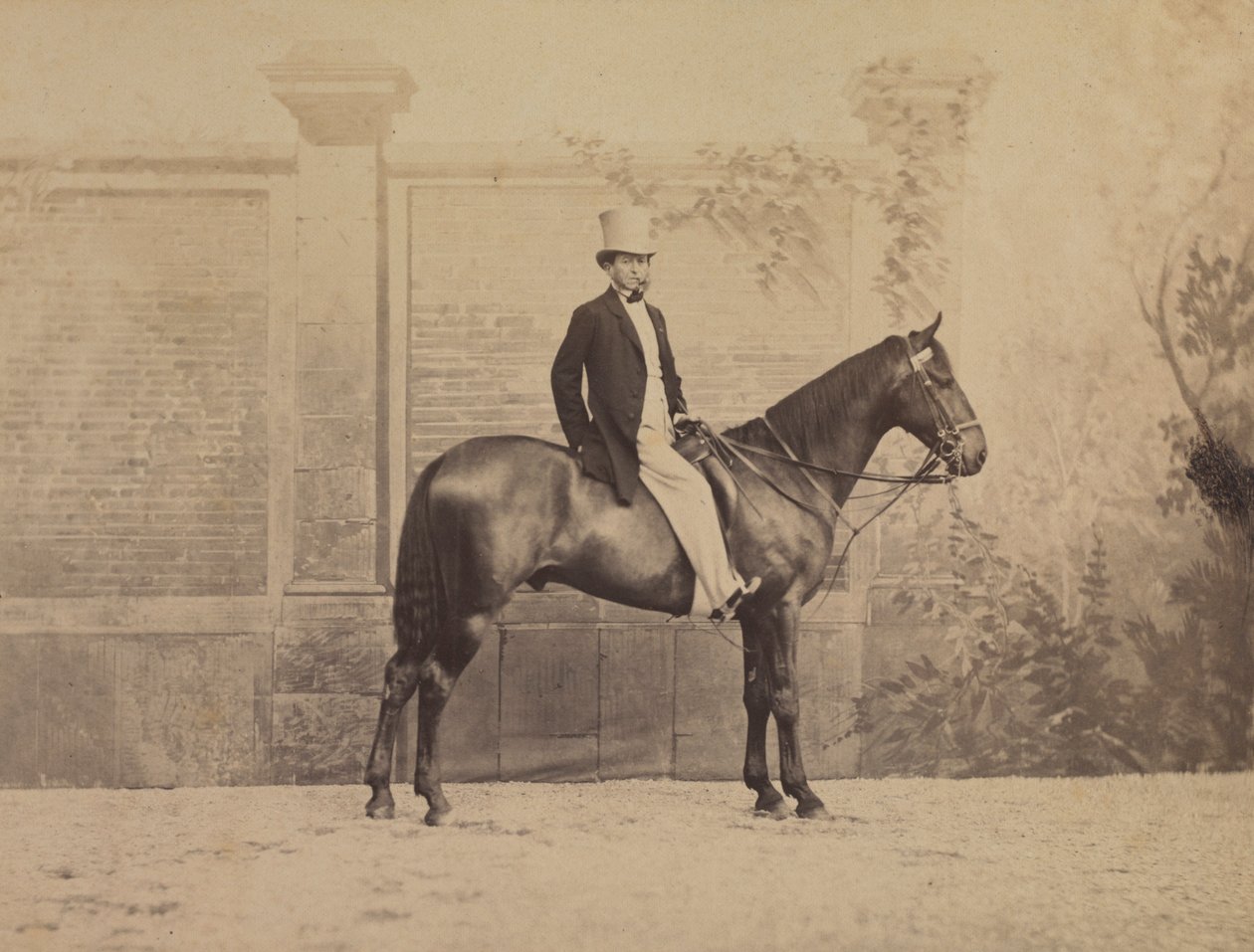 Homme à cheval, vers 1860s - Nadar