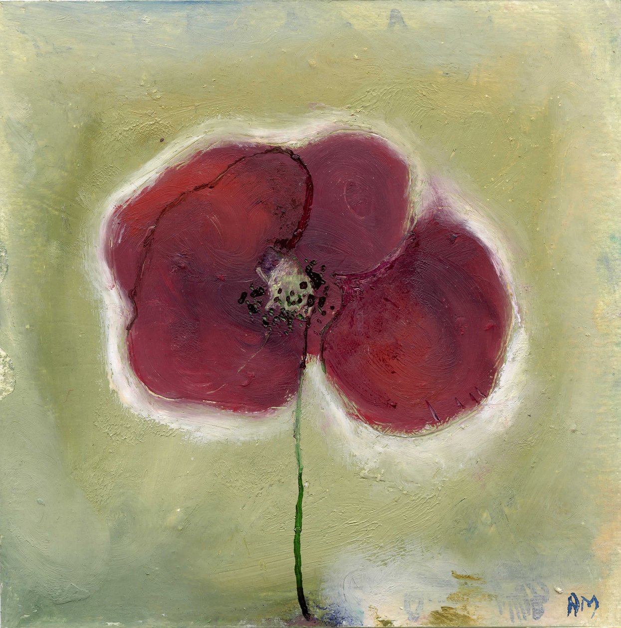 Coquelicot dans mon journal - Nancy Moniz Charalambous