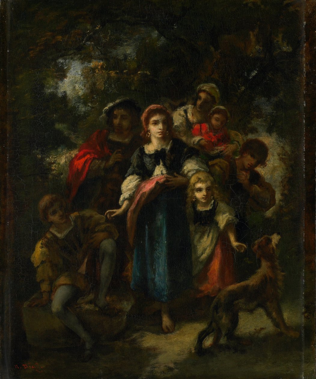 Enfants dans un bois - Narcisse Virgile Diaz de la Peña